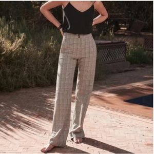 Sezane Marty High Waist Wide Leg Trousers 6 (38 FR) NWT